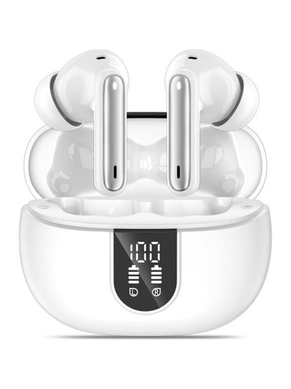 Wireless Bluetooth Earbuds Noise Canceling Mic LED Display Waterproof Headphones